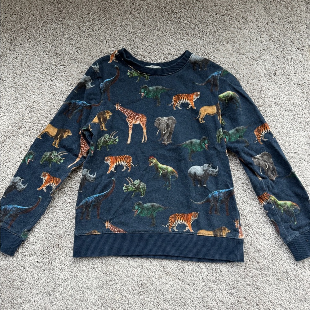 H&M Kids Jungle Animal Sweatshirt - Navy